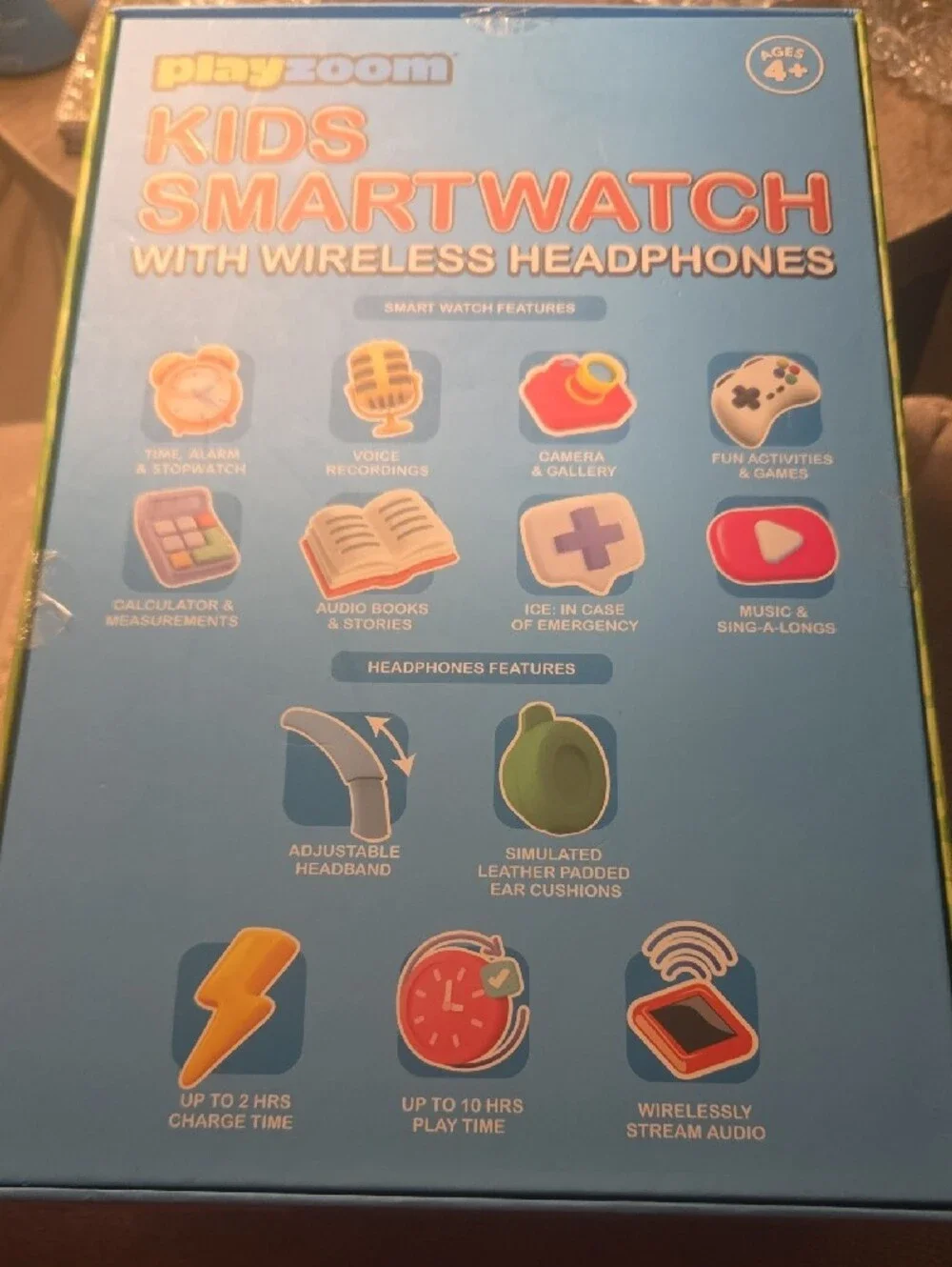 Kids Smart Watch & Headphones - Pastel Rainbow